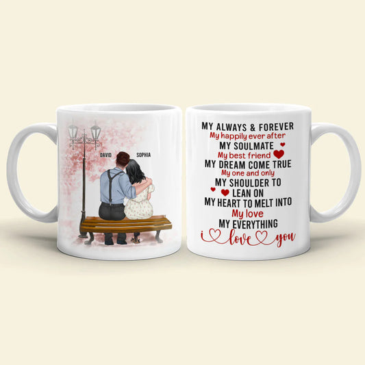 My Love My Everything I Love You, Couple Sweet Love White Mug